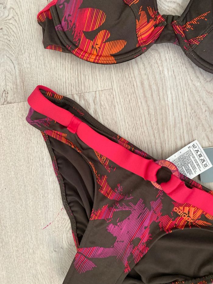 Maillot de bain bikini Adidas slip taille 36 et haut bonnet C Neuf - photo numéro 5