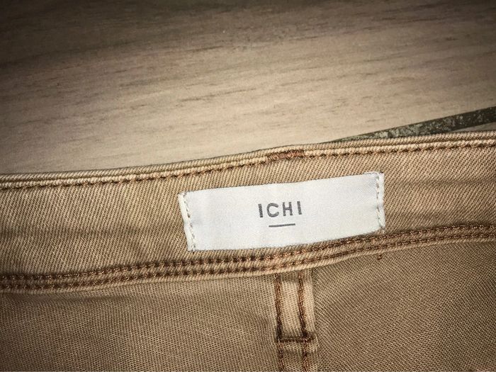 Pantalon jeans beige ichi 36 - photo numéro 5