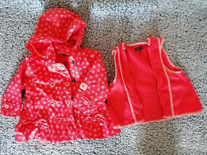 Manteau ciré fille taille 6 mois - photo numéro 5