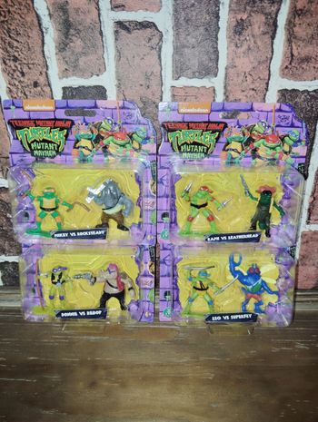 Lot de 4 coffrets figurines tortue ninja 