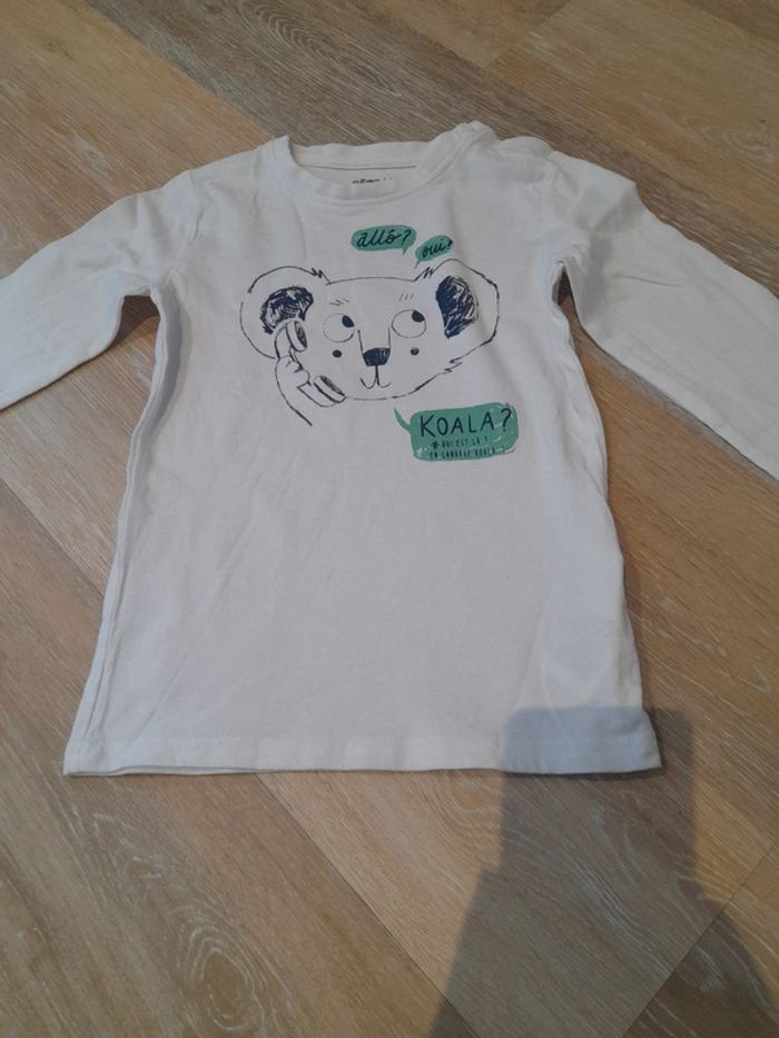 Tee shirt manches longues 🐨 gemo 4 ans
