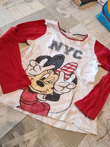 T-shirt manches longues minnie