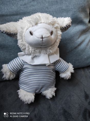 mouton pediatric Rayé marine et blanc