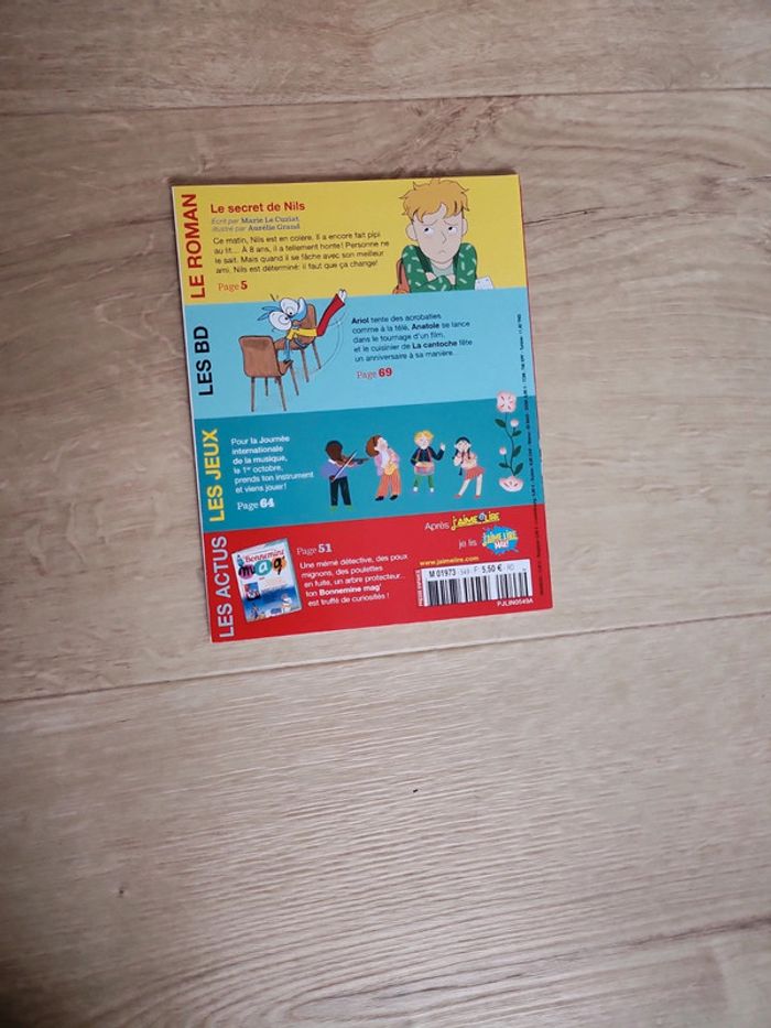 Livre J'aime Lire "Le secret de Nils" n°549 octobre 2022 édition Bayard - photo numéro 2