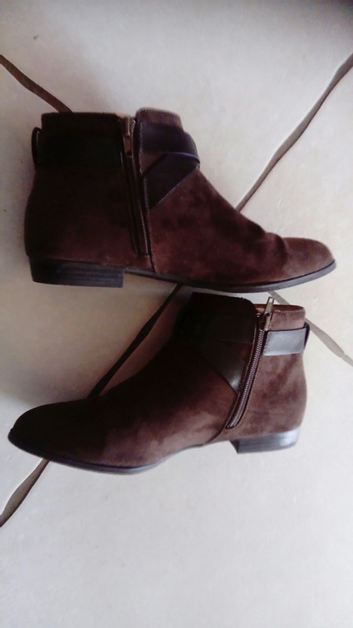 Bottines marron 38 - photo numéro 2