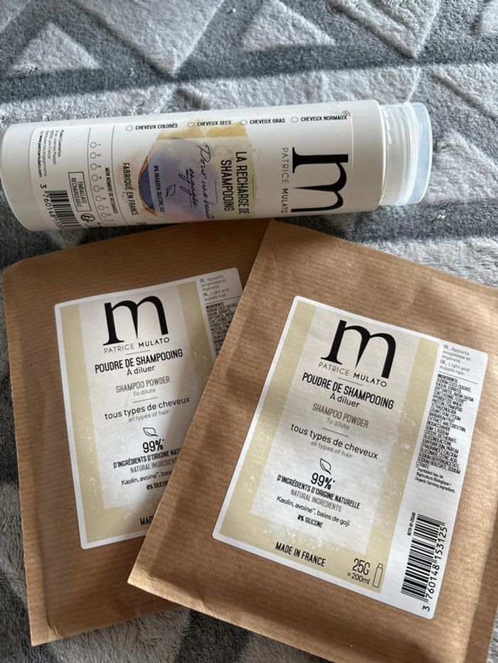 Patrice mulato poudre de shampoing