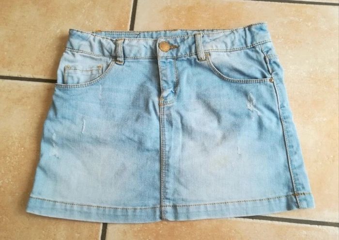 Lot 13/14 ans veste jupe jean 4 pièces - photo numéro 2
