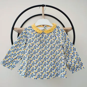 18 mois teeshirt col claudine obaibi okaidi