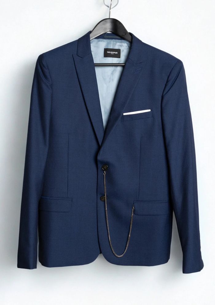 Veste blazer costume bleu marine • Blue navy suit blazer jacket The Kooples Taille 48 (M)