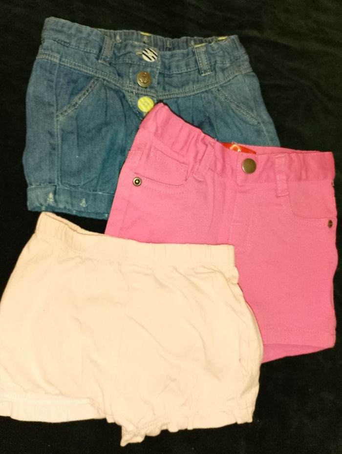 Lot de 3 shorts fille