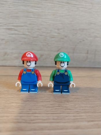 Figurines type lego Mario et Luigi / Super Mario