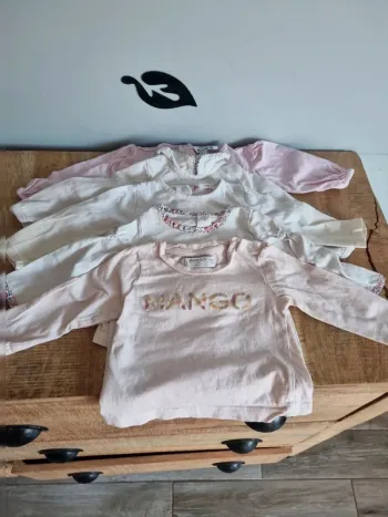 Lot de 5 Tee-shirt manches longues 6 mois