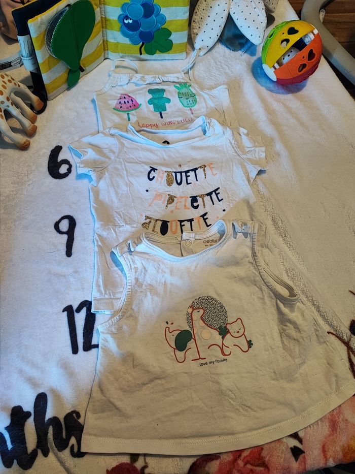 Lot 3 petits haut fille