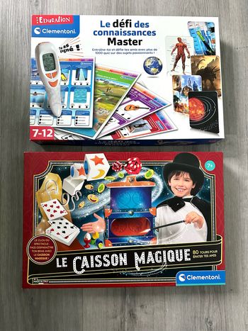 Lot boîte magie et défi connaissances