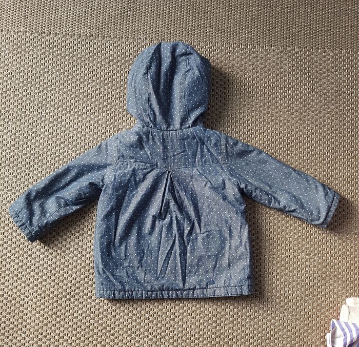 Manteau à capuche mi saison fille - 18 mois - photo numéro 4