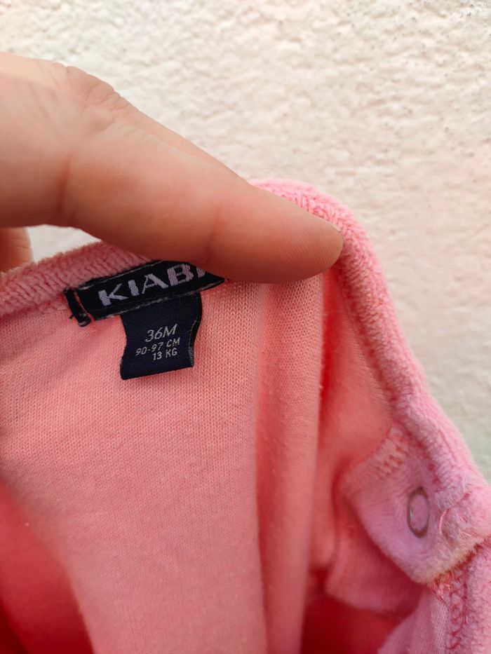 Haut de pyjama rose mimi pipelette fille 36 mois Kiabi - photo numéro 3