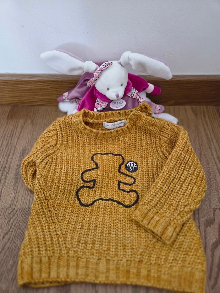 Pull chaud manches longues bébé fille 6 mois Lulu Castagnette - photo numéro 2