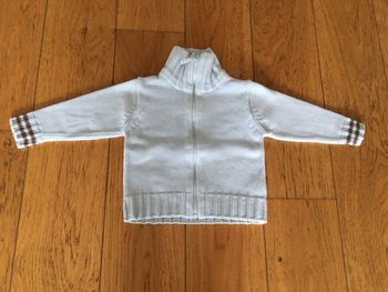 Gilet bleu ciel H&M 18 mois