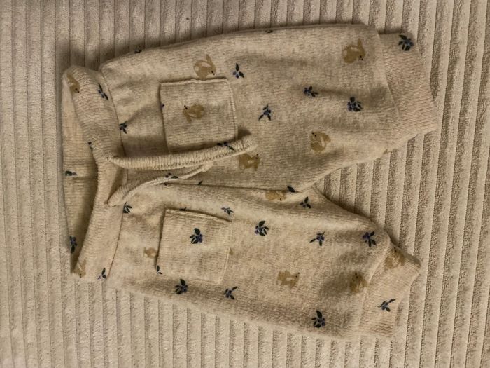 Pantalon en maille doudou