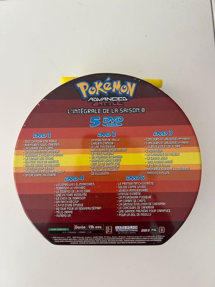 Coffret 5 DVD Pokémon Advanced Battle saison 8 complète - photo numéro 2