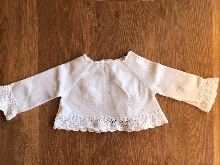 Gilet blanc Cérémonie Marese 12 mois - photo numéro 2