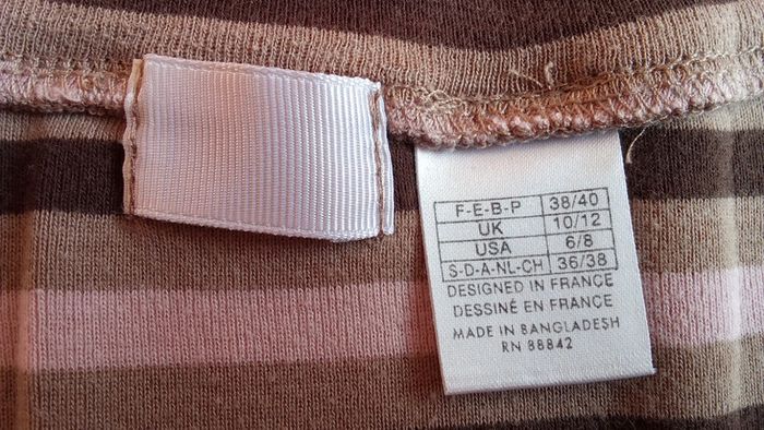 T-shirt col V taille 38/40 - photo numéro 3