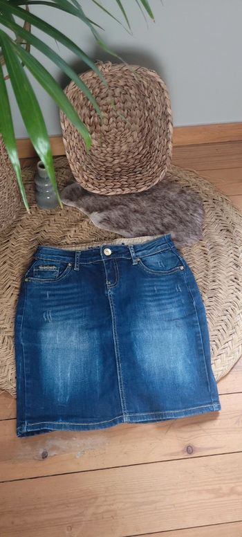 Jolie jupe en Jeans Ruba Cuori Parfait état Taille M
