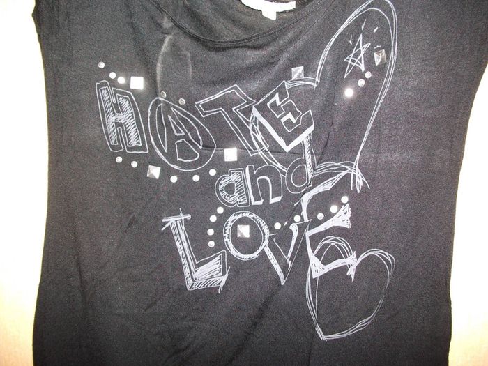 T-shirt noir épaules découvertes BE T36 - photo numéro 2