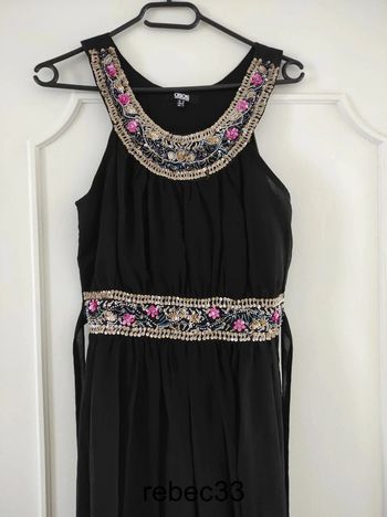 Robe longue Asos noir taille M