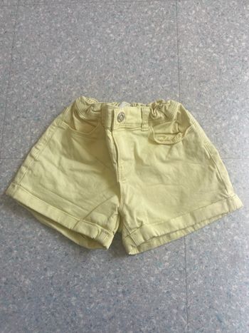 Short jaune 9 ans 