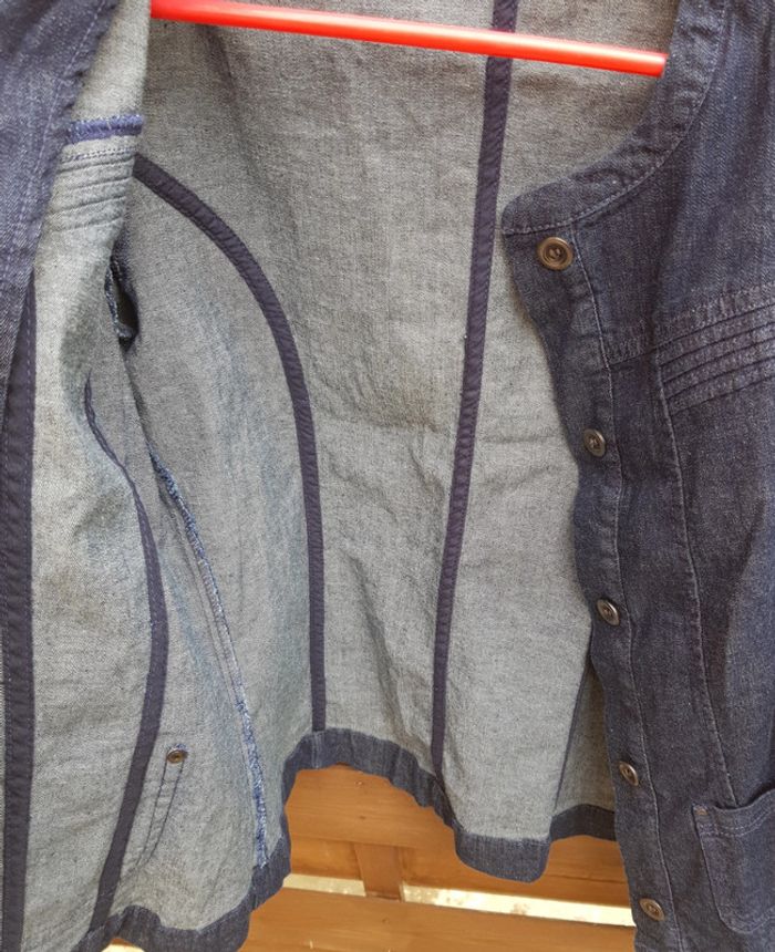 Veste femme jean en coton - photo numéro 6