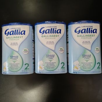 A VENDRE O3 BOITES DE LAIT GALLIA
GALLIAGEST PREMIUM 2