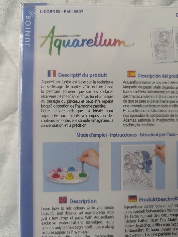 Aquarellum motifs licorne - photo numéro 3