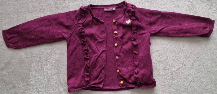 Gilet cassis à boutons décorés - 18M - Sergent Major (TBE) - photo numéro 2