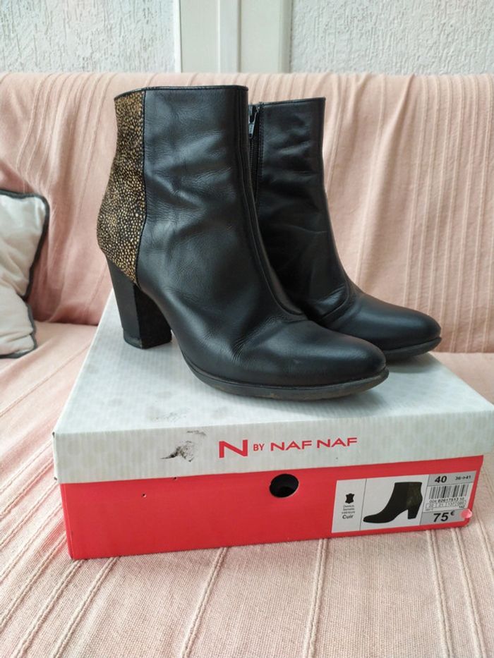 Bottines cuir taille 40 - photo numéro 2