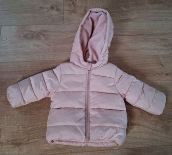 Doudoune bébé rose pâle 12 mois (73/76cm)