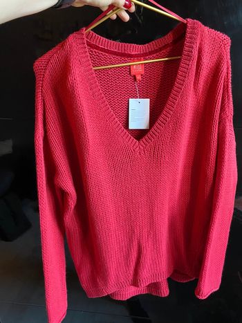 Pull framboise miss captain en taille 1