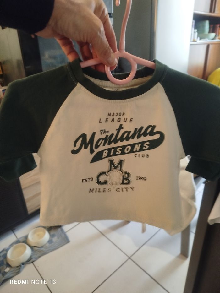 #kytie6moisgarcon. 3 Tee shirt manches longues taille 6 mois - photo numéro 6