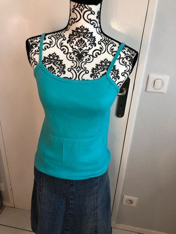 Débardeur turquoise taille 38/40 kiabi