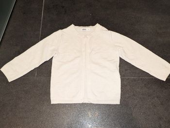 Gilet blanc fille 3 ans