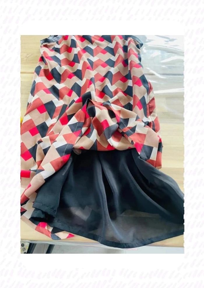 Robe fluide chipie taille 34 à motif géométrique - photo numéro 17