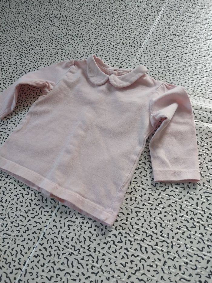 Joli haut bébé col Claudine – 6 mois – Gémo Baby