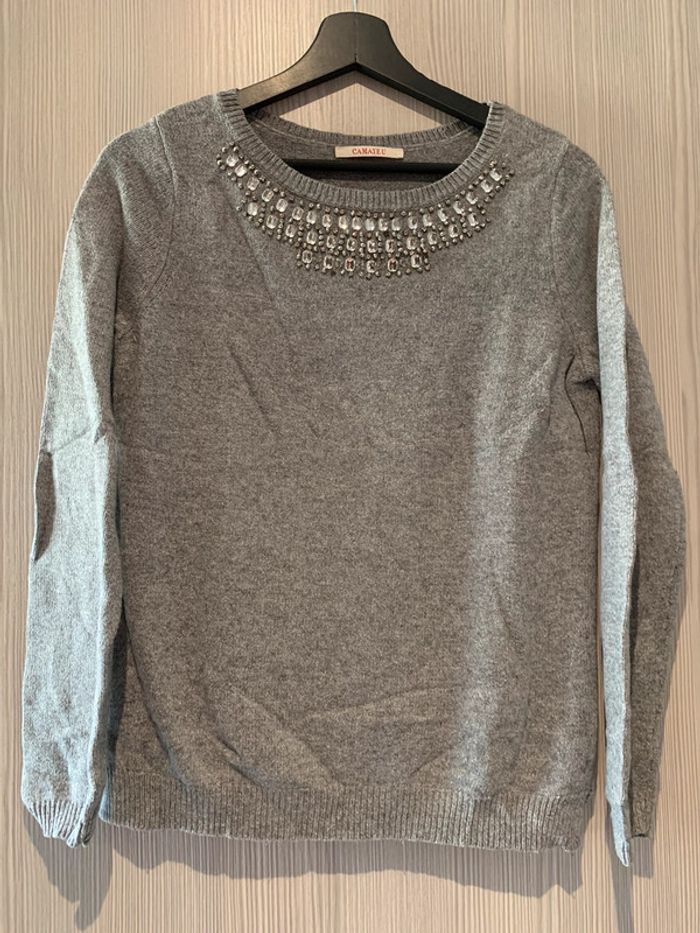 Pull camaïeu gris taille 2 correspond à un 40
