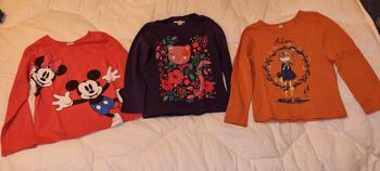 3 tee-shirts à manches longues, 3 ans