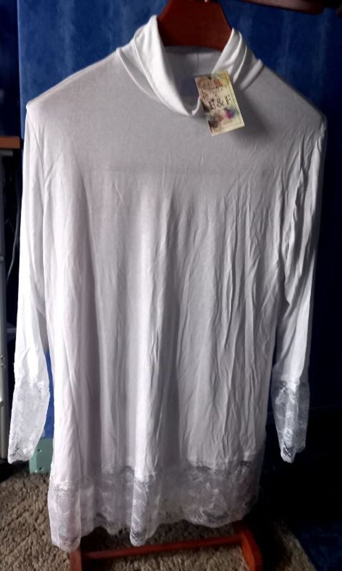 pull col roulé léger long