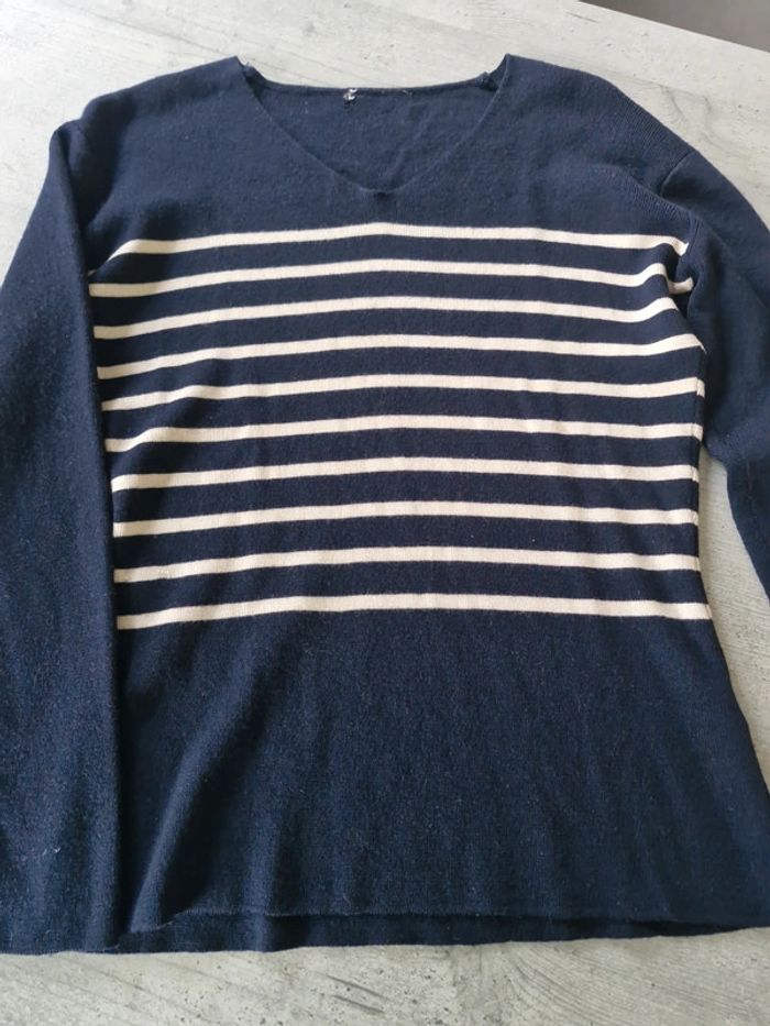 Pull marinière Pure laine