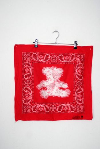 Bandana rouge Lulu Castagnette 52x50cm