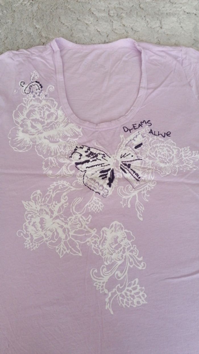 Tee-shirt parme Taille L - photo numéro 2