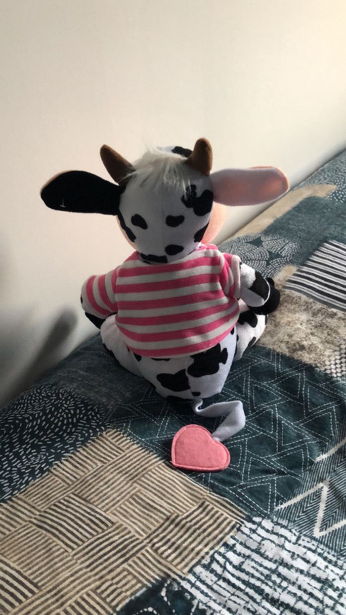 Peluche vache - position assise 30 cm - photo numéro 2