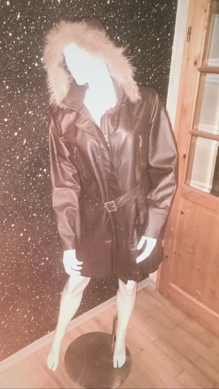 Manteau en cuir 100% (Leather)